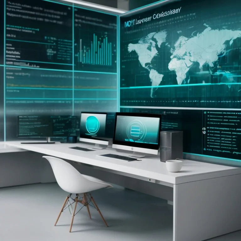 Participants collaborating in a cybersecurity lab